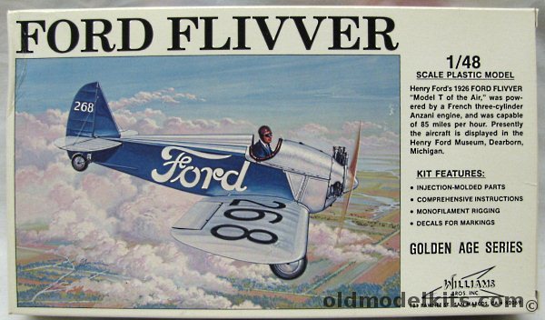 Williams Brothers 1/48 1926 Ford Flivver - The Model T Of The Air, 48-661 plastic model kit